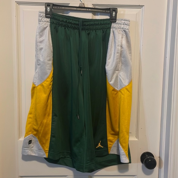 Jordan Shorts Mens Jordan Durasheen Basketball Shorts Green Gold And White Xl Poshmark
